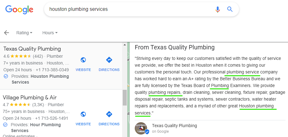 houston plumbing services